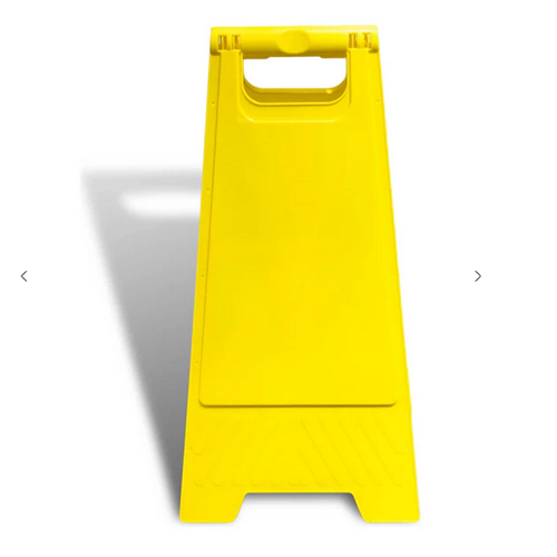 Blank Warning A-Frame Sign Yellow 600mm x 280mm 1